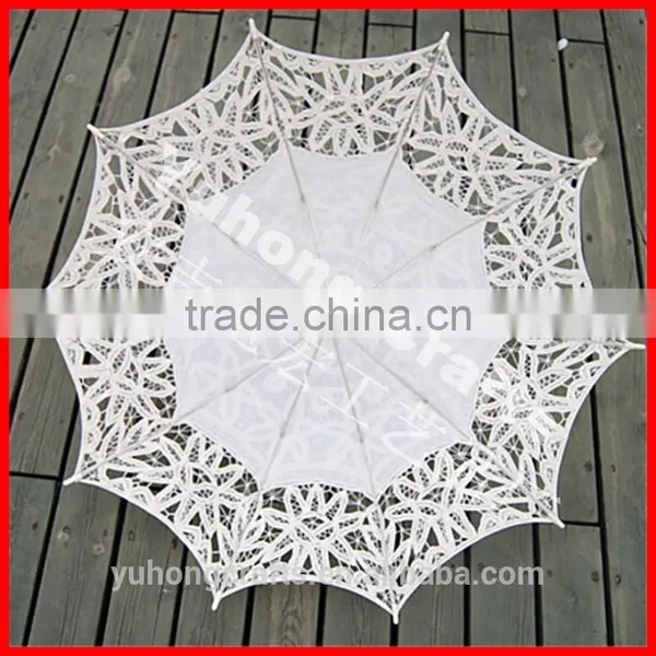 100% Cotton Made Lace Parasol for Promotion photo-4