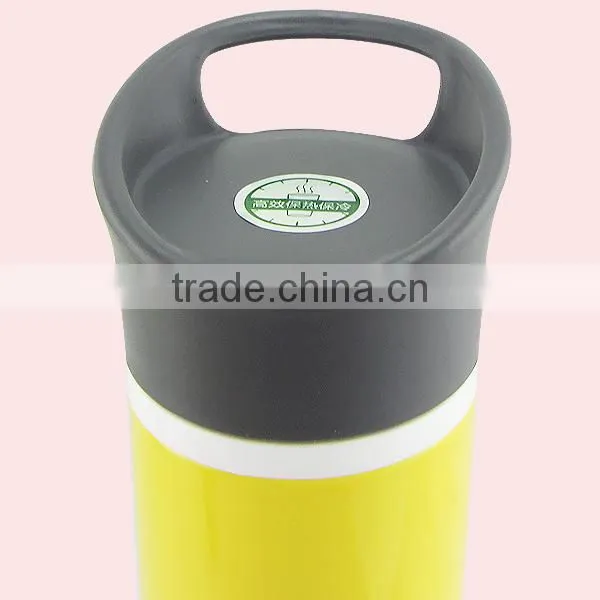 380ML Colorful New Design Cheap Plastic Sport Water Bottle With Handle Lid photo-6