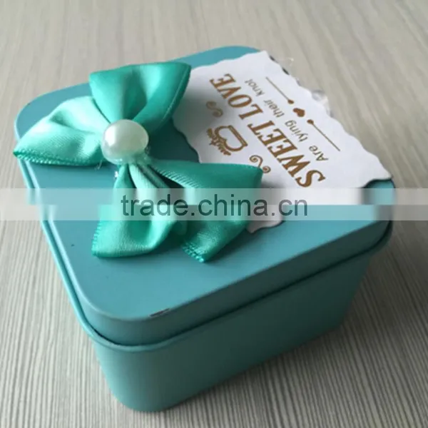 China Custom Iron Fancy Mini Gift Wedding Candy Box Wholesale photo-3