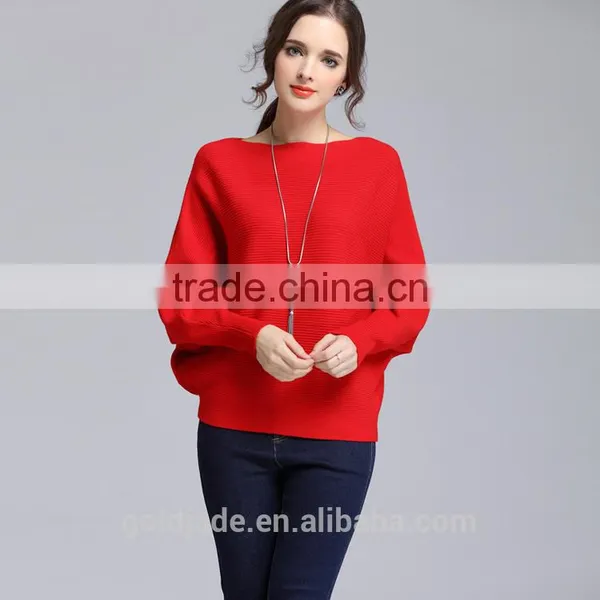 2017 Winter Women Knitted Wool Sweater Design For Girl Winter Pullover Sweater photo-4