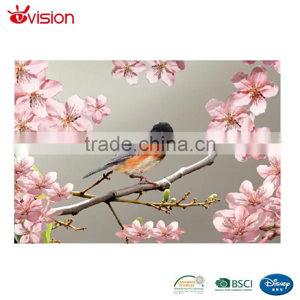 Birds and Flower New Designs Place Mat and Pads, Photo Print Sereis Table Cloth