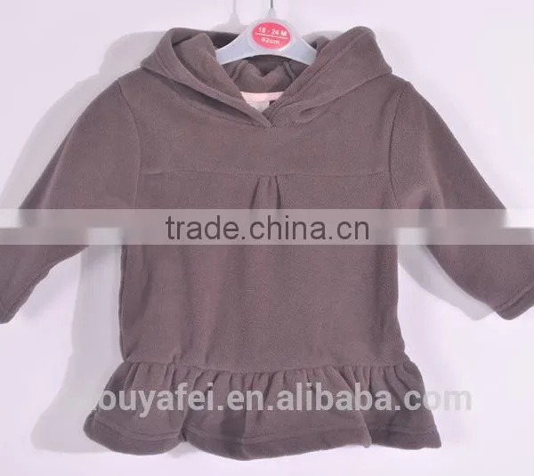 Kids Stock Cloth Polar Fleece Cloth Happy Baby Clothing Stock Apparel Hoody Soft Touch Girls Coat Kids Ready Made Garment photo-6