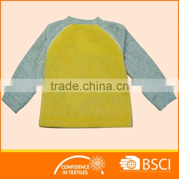 Nice Cartoon Embroidery Cloth Warmly Baby Velour Pajamas Sets photo-3