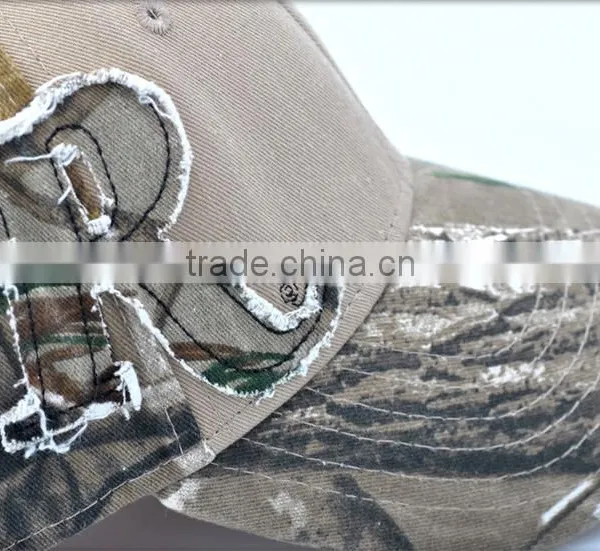 Washed Camouflage Cap,embroidered High Quality Cap photo-2