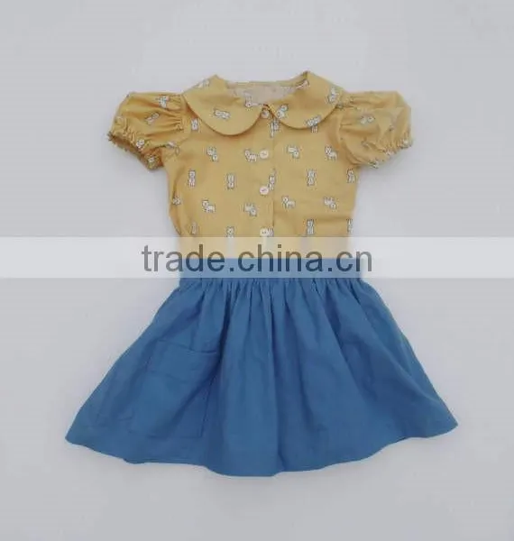 Hot Sale Cute 3 Year Old Girl Kids Dress for Baby Girl photo-3