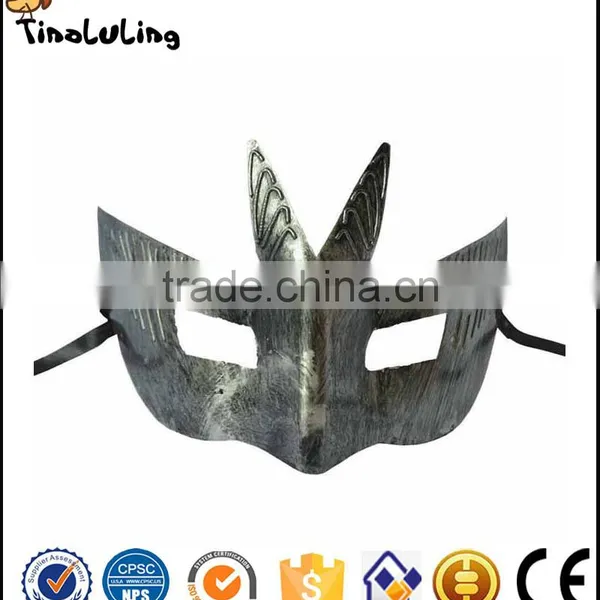 Event Party Supplies Retro Bronze and Silver Plastic Roman Knight Mask Venetian Masquerade Ball Masks photo-2