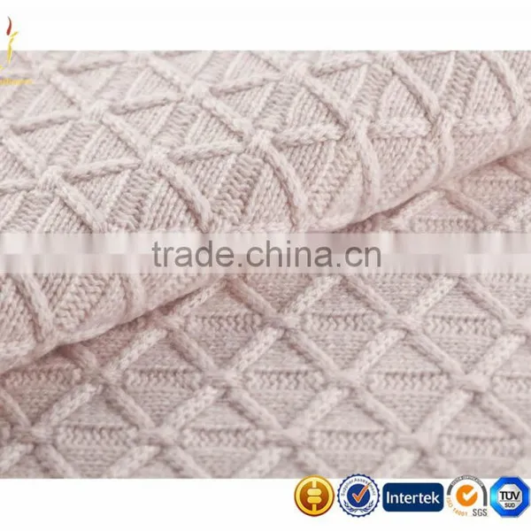 Pure Cable Knitted Cashmere Luxe Baby Blanket photo-5