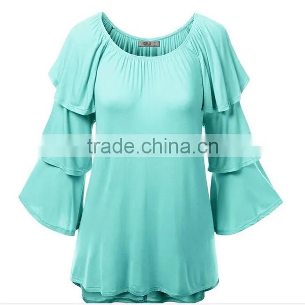 Z&M 2017 Blouse Women Summer Women Casual Blouse Designs Blouse Women photo-4