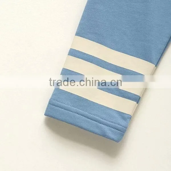 Fshionable OEM no Brand Name Blue Strip Hoodies High Quality Cheap Casual Hoodies photo-4