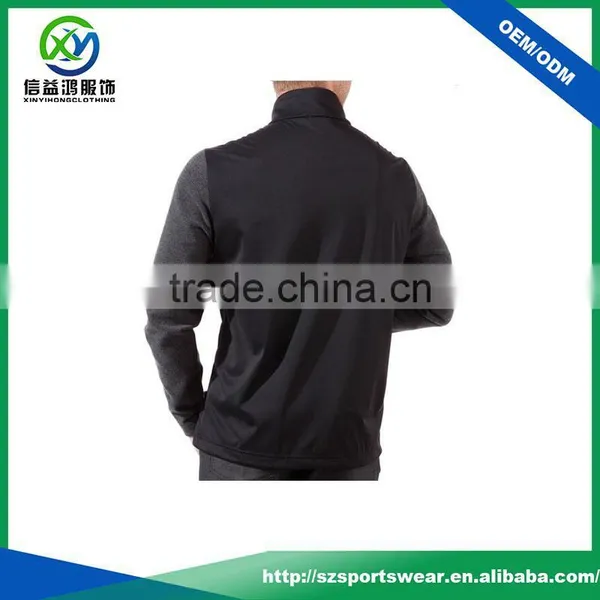 Top Quality Customize Color Combination Mens Long Sleeve Dry Comfort Half-zip Sweater/ Pullover Hoodie photo-2