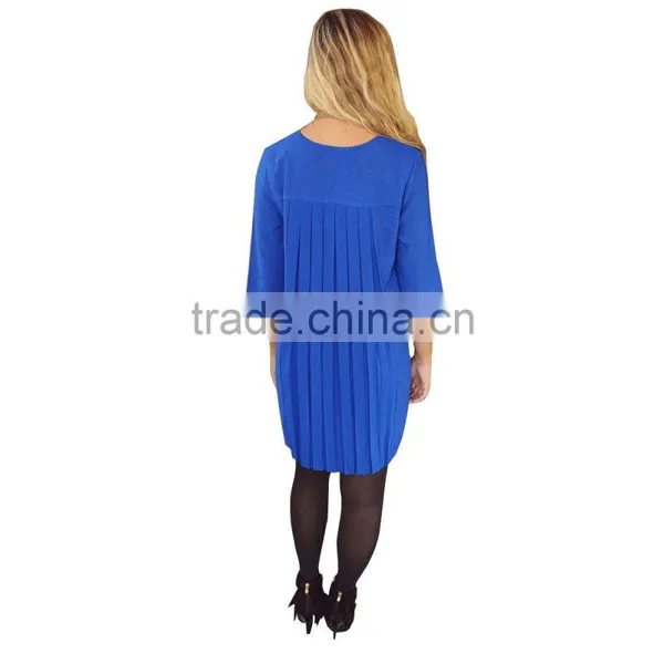 Elegant Summer Women Casual Long Sleeve Dress Fashion Designs For Wholesale 2017 photo-2