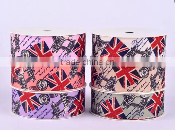 Hi-ana Ribbon 169 100 Yard British Flag Ribbon 25mm - Union Jack UK Ribbon - Grosgrain Ribbon 1" Wide photo-2