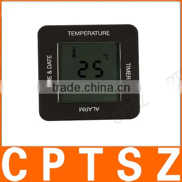 Multi-functional Digital 4 Sided Rotating Alarm Clock Timer Calendar Display Time Date Temperature photo-3
