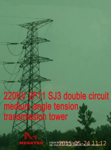 MEGATRO 220KV 2F11 SJ3 Double Circuit Medium Angle Tension Transmission Tower photo-3