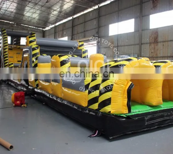 Orange Obstacle Course Inflatable With Slide n Slip photo-2