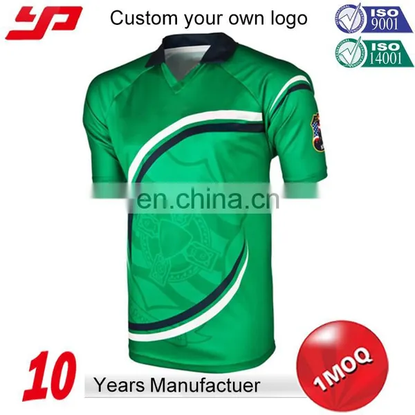 High Quality Wholesale Cheap Polyester Custom Sublimated Blank Rugby Jersey for Team photo-4