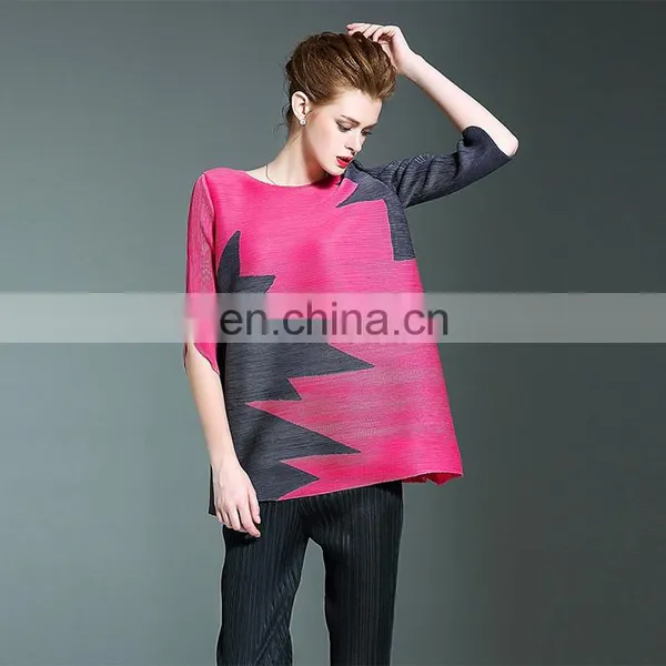 2017 Summer Dress Ladies Fashion Dresses With Picture Pleats Dress photo-4
