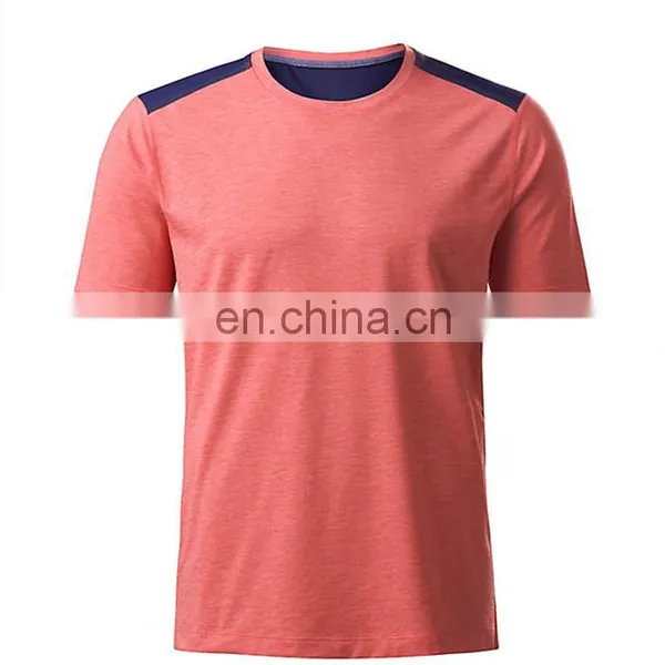 Custom Polyester Spandex Performance Men's Gym T Shirts