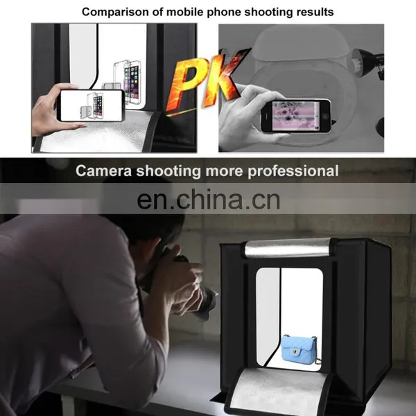 Camera Accessories PULUZ 60cm Folding Portable 60W 2 x 1690LM 5500K White Light Photo Studio Shooting Tent Box Kit Photography photo-6