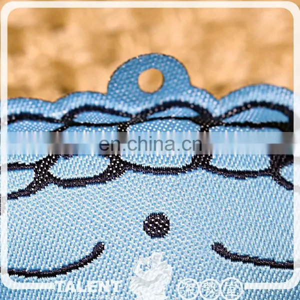 Custom Special Shape 3D Sponge Filling Double Face Mascot Woven Badge photo-3