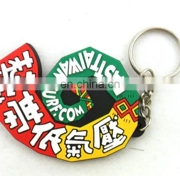 Wholesale Lovely Customized Soft PVC Flag Keychain photo-6