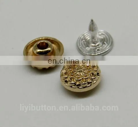 Wholesales Manufacturer Metal Coat Button, Removable Shank Metal Diamond Shaped Button for Jeans photo-4