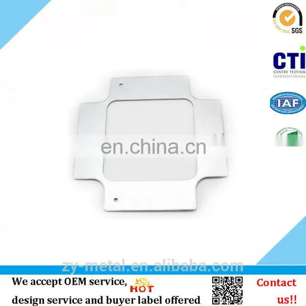 Camera Bracket Parts OEM Galvanized Steel Metal Plate Fabrication Stamping, Drilling