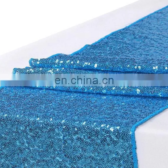 sequin table runner for banquet decoration