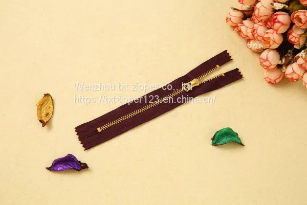 #3 #4 #5 #8 #10 Metal Brass Zipper Close End photo-2