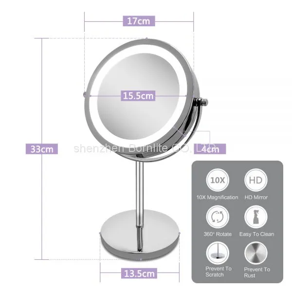 Fashion Desktop Led Makeup Mirror Vanity Mirror Beauty Mirror Led Mirror