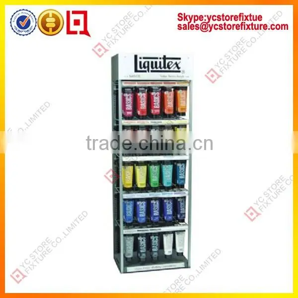 2015 Professional 6 Tier Clear Wall Mounted Acrylic Nail Polish Display Rack/stand COS034 photo-6