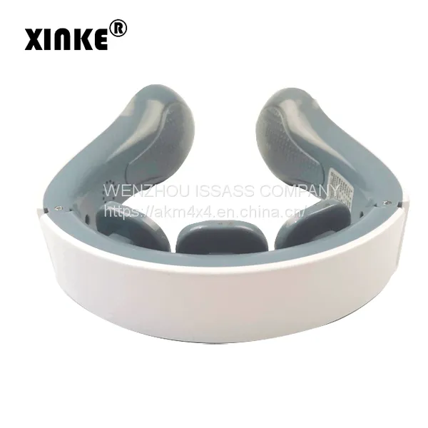 Intelligent Voice Call 3D Neck Massager Remote 2 Level Infrared Heating Pain Neck Care Massager photo-3
