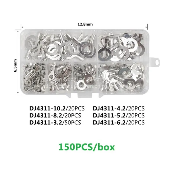 DJ431-3.2/6.2 Ring Terminal Block O Type Grounding Lug Terminal Box With 150 Pcs photo-2