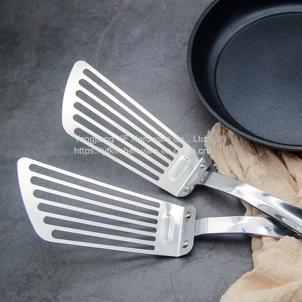Kitchen Accessories Home and Kitchen Gadgets Durable Stainless Steel Fish Spatula for Fish Frying Meat Steak Slotted Spatula/turner photo-5