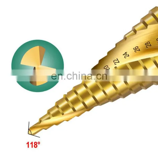 Spot High-Speed Steel Hexagonal Handle Titanium-Plated Step Hole Reaming Drill Bit photo-4