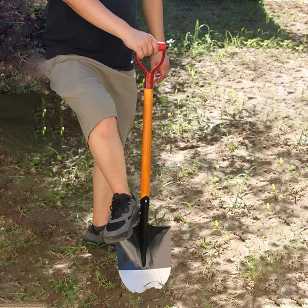 Heavy Duty Rail Steel Farm Shovel With Strong Blade for Africa Agricultural Digging Wholesale photo-3