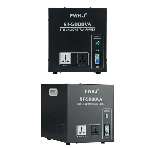 Universal 5000VA Spannungstransformator für internationale Geräte 110V-220V