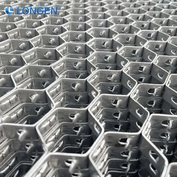 Factory Furnace Tortoise Shell Net Stainless Steel Expanded Hexagonal Mesh Inner Buckle photo-3