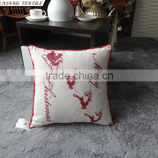 Christmas Cushion With Applique Snow Christmas Pillow photo-3
