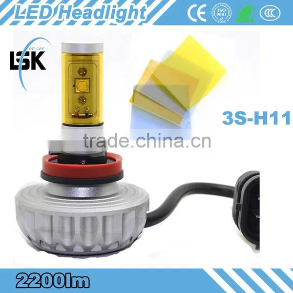 LANSERKO Waterproof IP65 3S 12V-24V H11 Led Headlight Types for UNIVERSAL Auto /Motorcycle photo-2