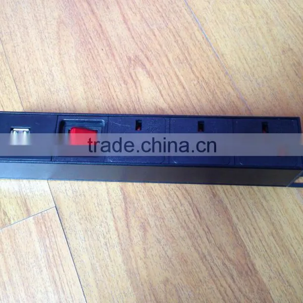 19" Standard Rack PDU Socket/ UK Type With 2 Ports UBS,smart Socket