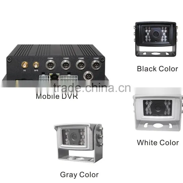 Multi-camera System Anti-viabration Car Reversing Aid 4 Channel GPS WiFi 3G Optional Security Camera Systems for School Bus photo-2
