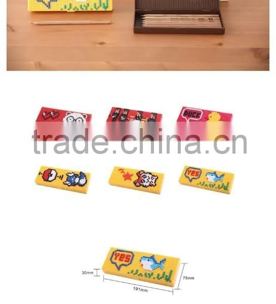 Newly Brand Blocks Pencil Box,unbreakable Pencil Boxes, Pencil Box, Plastic Pencil Box, Multi-function Pencil Box for Kids photo-2