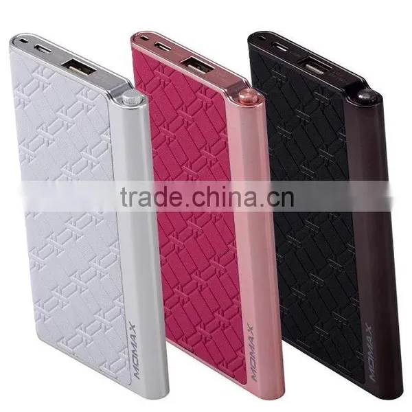 Momax MFI Luxury Power Bank for Universal Mobile Phone Elite Series Quick Charging 5000mAh External Battery TB-0300 photo-2