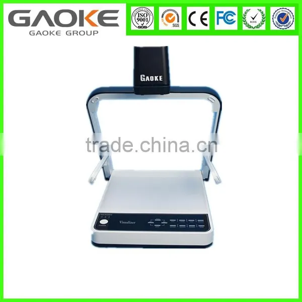Gaoke 5 Mega Pixel Auto Focus Hot Selling SD Card and Usb Desktop Digital Multimedia Audio Video Visualiser Document Camera photo-4