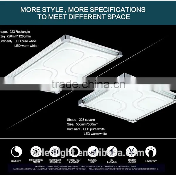 Square Aluminum Led Ceiling Light 48W photo-4