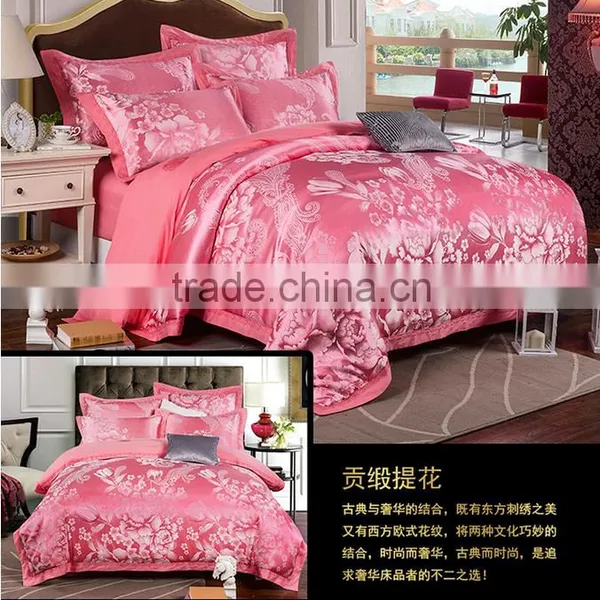 Wedding Suite Optimal Silk Satin Jacquard Bedding Set photo-2
