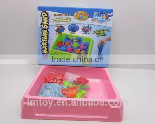 Ocean Animal Space Sand With 10 Sand Mold + 1 Table, Magic Motion Sand 500G photo-2