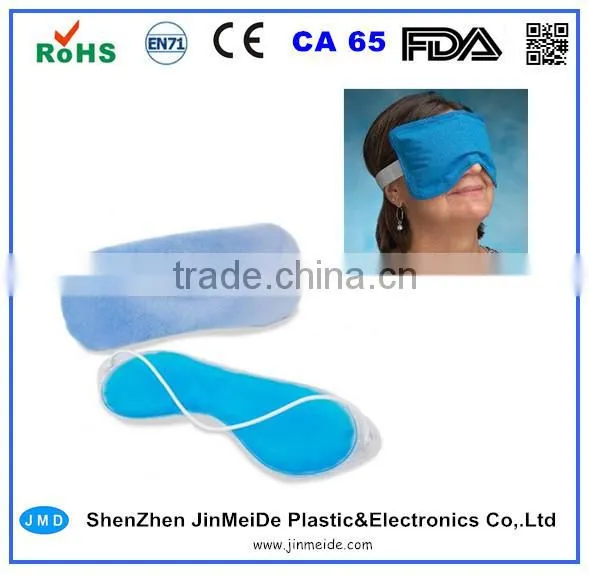 Soothing Gel Massage Eye Mask / Sleeping Cooling Eye Mask With Gel Pad
