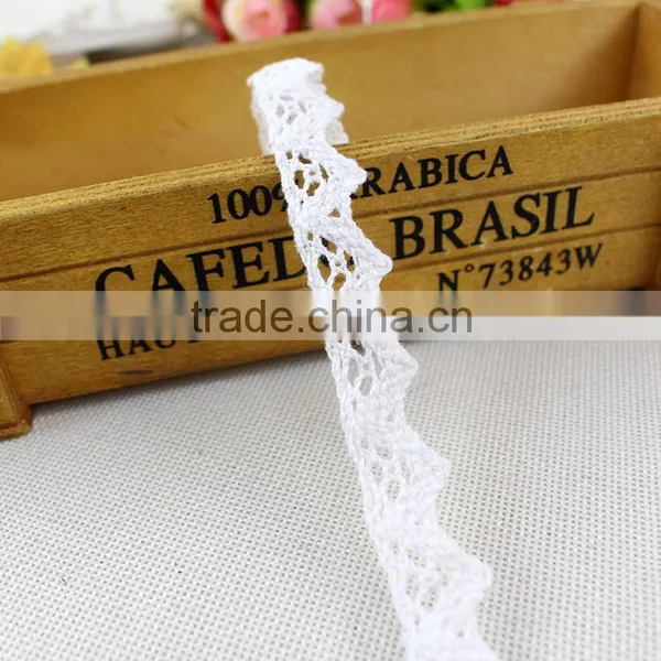 2016 High Quality Factory Price Luxury Cotton Lace Trimming Fabric for Weding Dress Market in Dubai photo-5